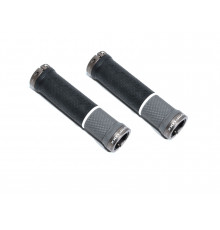 Ручки 8-33452027 на руль AGR Griplock R20 130мм резиновые 2 фикс. (50) черно-серые AUTHOR