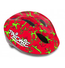 Шлем 8-9090080 с сеточкой Trickie 151 Red/Grn детский/подр. 8отв. красно-зеленый 49-56см (10) AUTHOR
