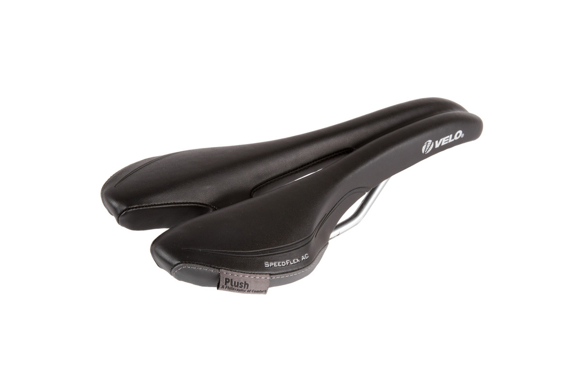 Седло VELO спорт.275х130мм вентил. возд. эласт. PLUSH AIRCHANNEL COMP 5-250188