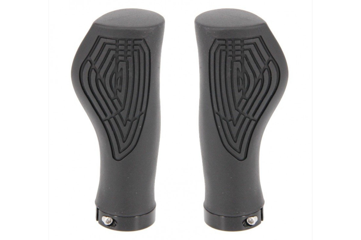 Ручки 00-170449 на руль H317А OneSideLock 118мм резинов. с 1 фикс. эргоном. с упорами под ладони