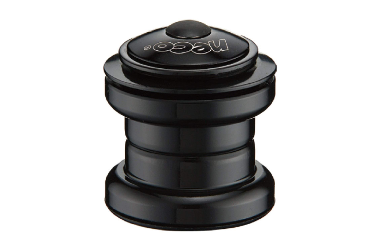 Рулевая колонка NECO 1-1/8 резьб.с переход-1, EC 34/25,-24T  EC 34/27, 5/32x16- 2шт, 33,5мм, черн