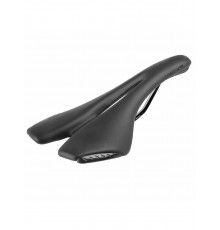 Седло M-WAVE SPIDER спорт. 280х144мм спец. наполн. с вент. напр. со шкалой 287г черно-белое 5-251010