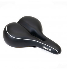 Седло VELO комфорт 270x213 мм, вакуумное, с вентиляцией, черное VL-6322