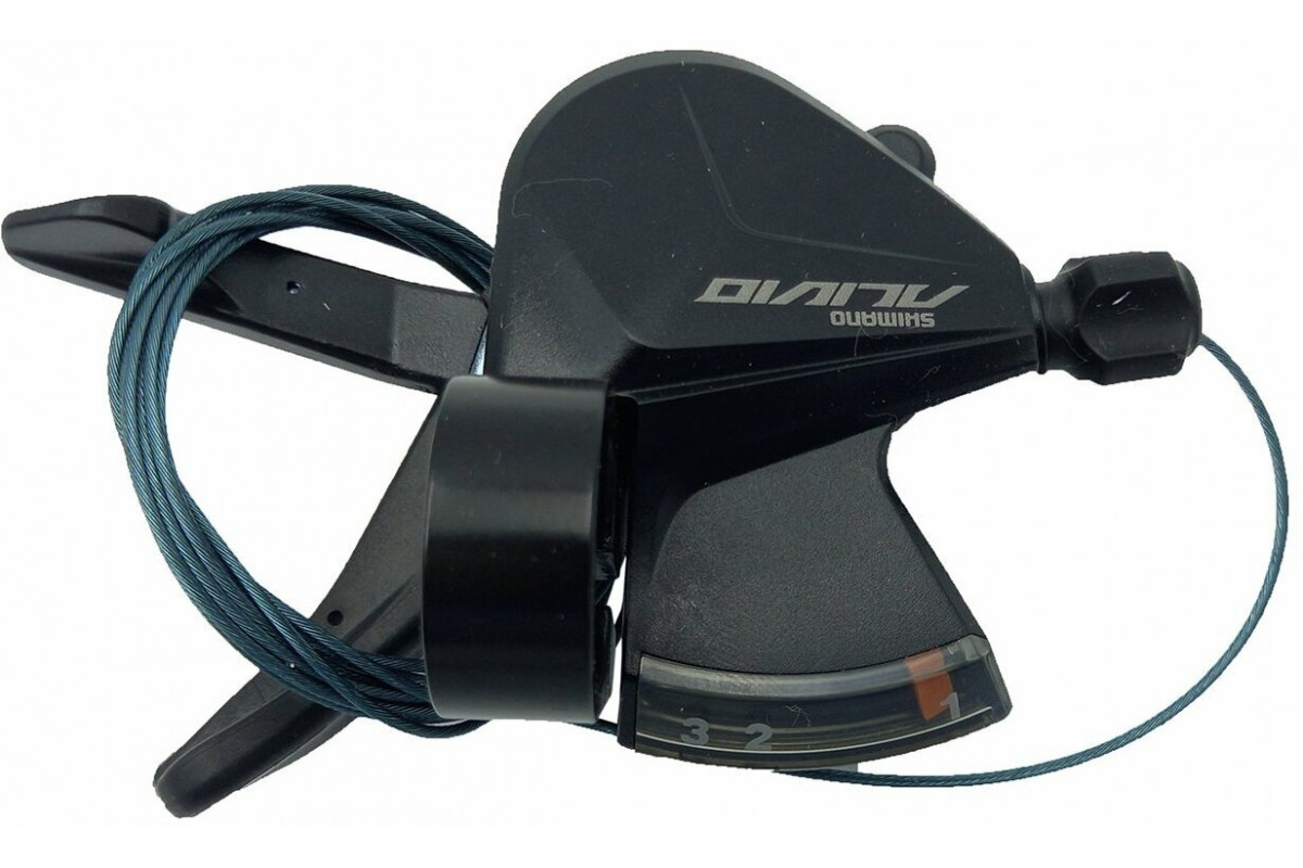 Шифтер Shimano Alivio M3100-L лев 3ск на хомут c индик тр.1800мм ESLM3100LB