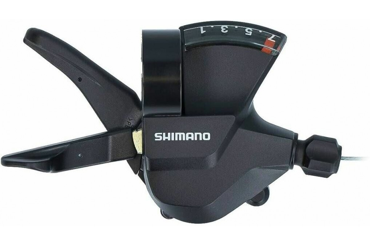 Шифтер Shimano Altus, M315, пр, 7ск, индикатор, тр 2050мм, черный, б/уп ASLM315R7