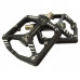 Педали 00-170823 Алюм. H578 Широкие Ось Cr-Mo+Carbon С 3-Мя Герм.Промподш. 300Г Черные Horst