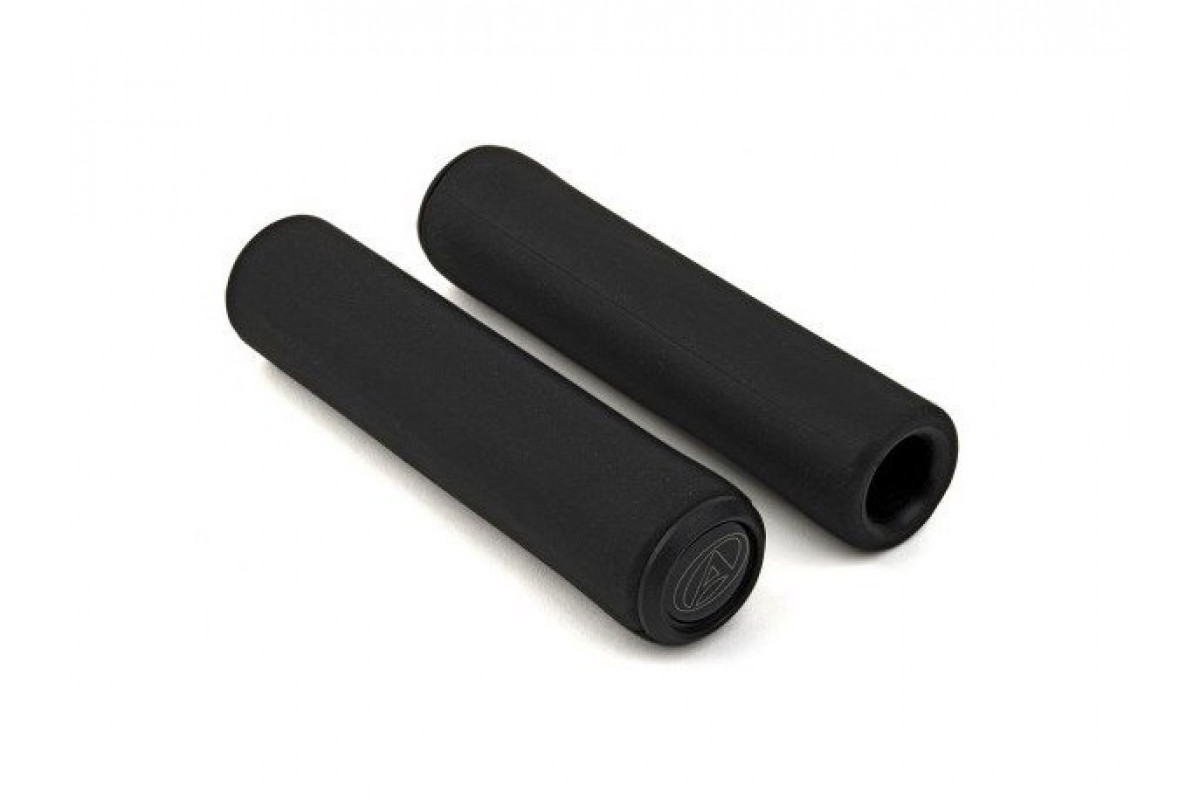 Ручки 8-33402030 на руль AGR SILICONE ELITE 130мм Blk 96г. силиконовые черные AUTHOR NEW