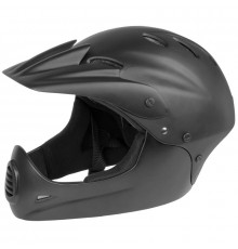 Шлем Freeride/DH/BMX FullFace ABS hard shell суперпрочн.17отв. черный M-WAVE