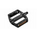 Педали Wellgo B-087 алюм. BMX/Downhill B087 широк. ось Cr-Mo герм. подш. смен.шипы 450г черные 6-14
