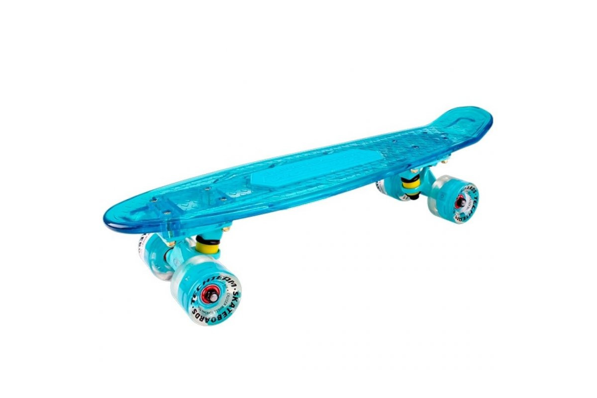 Скейт Transparent 22 Light Пластиковый Blue 1/4 Tls-403