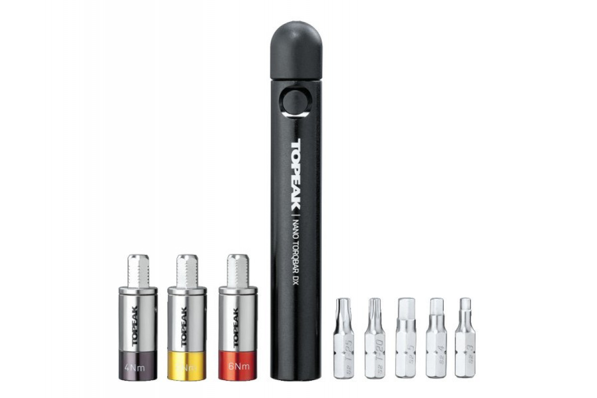 Набор инструментов TOPEAK Nano TorqBar DX w/4Nm/5Nm/6Nm torque bit & 5 tool bits TT2570