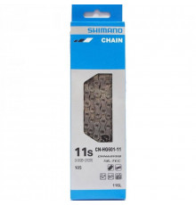 Цепь SHIMANO HG601, 11ск, 116 зв., амп.пин (1шт), ROAD/MTB/E-BIKE совмест.