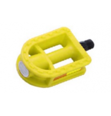 Педали Vinca Sport VP 623 пластиковые детские, 85x63мм, ось 1/2", желтые