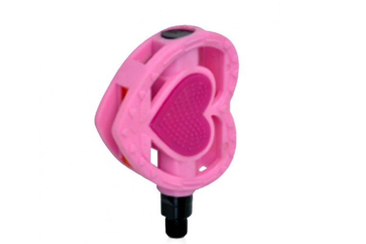 Педали Vinca Sport Vp 816 Pink Пластиковые Детские Сердце, 88X77Мм, Ось 1/2, Розовый, Инд.Уп.Vinca