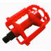 Педали пластиковые детские, 90x77мм, ось 1/2,красный, инд.уп. Vinca Sport VP 831 1/2 red