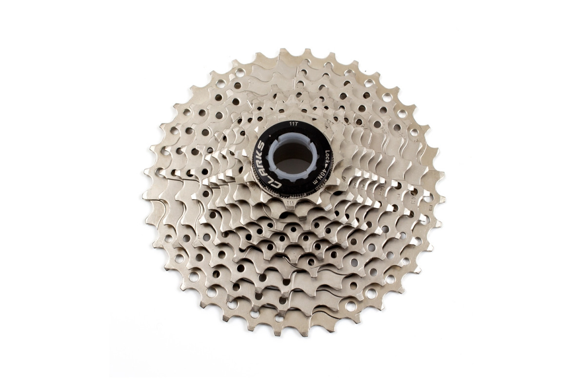 Кассета 10ск. 3-841 SHIMANO-совмест. 10x11T-13T-15T-17T-19T-21T-24T-28T-32T-36T, серебристая CLARKS