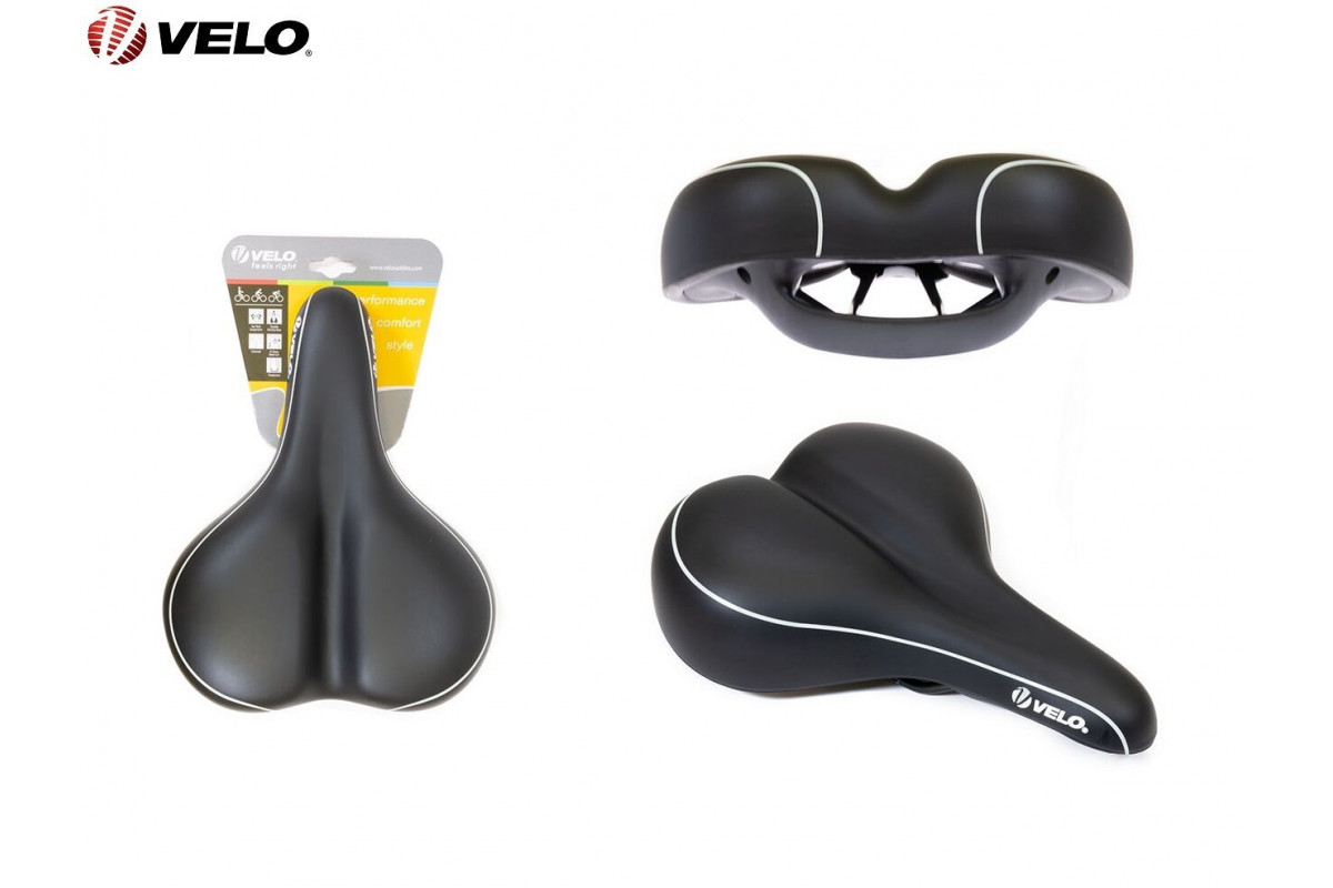 Седло Velo Комфорт 270X206 Мм, Вакуумное, Черное Vl-6376