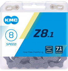 Цепь KMC (Z-8.1) 8 скор. (106 звеньев) с замком, OEM