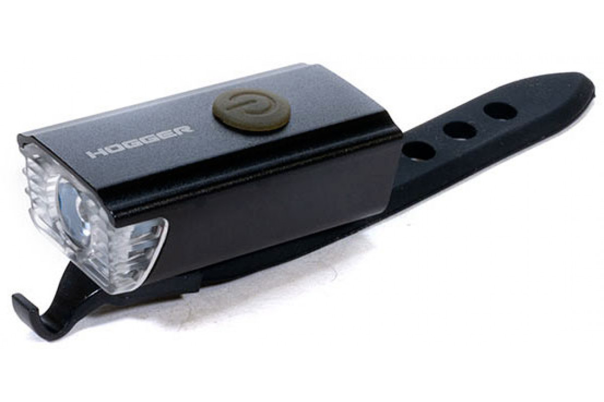 Фара Hogger Передняя, 1 Суперъяркий Диод 100 Lm, 3 Режима, Аккумулятор, Micro Usb, Алюм.