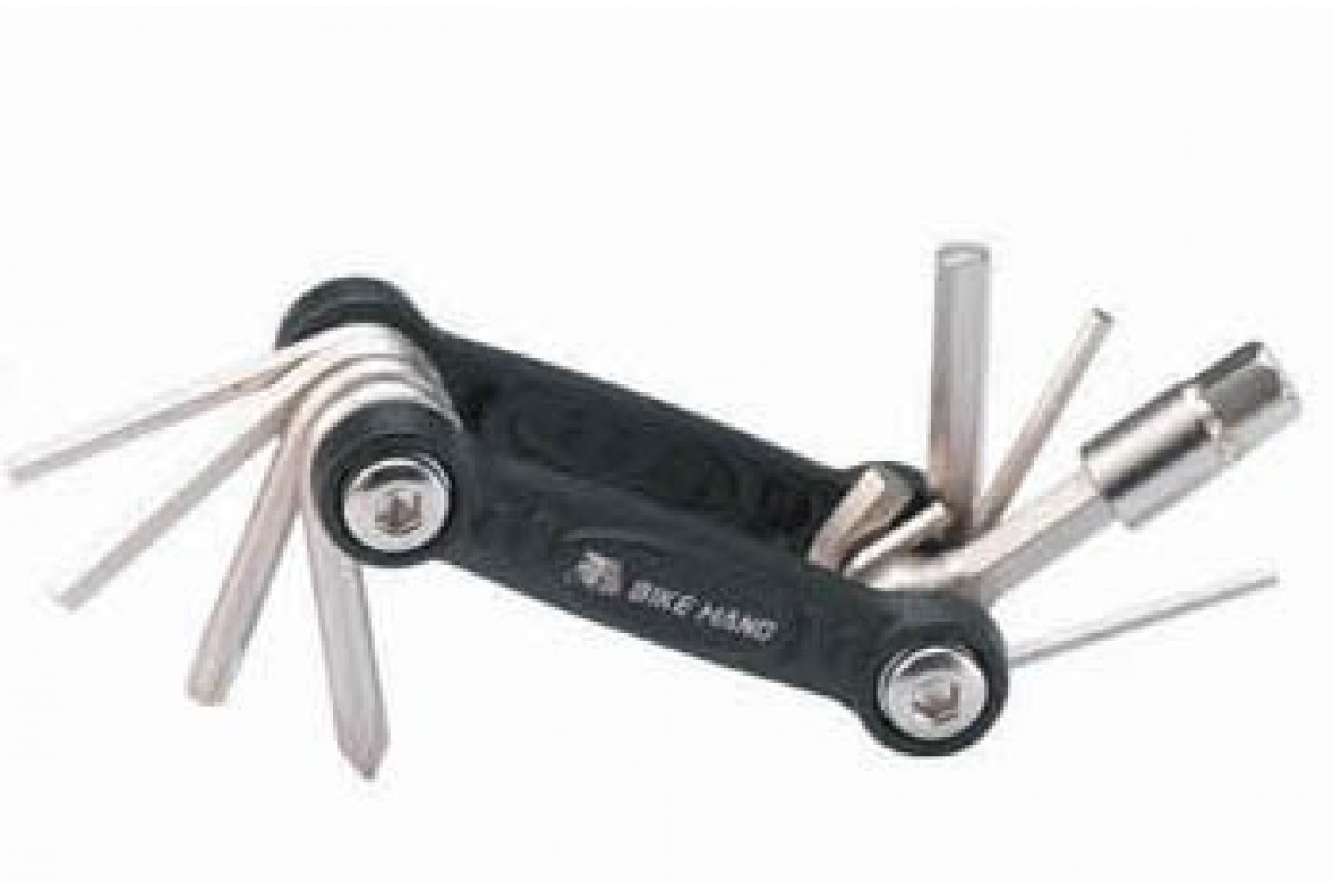 Шестигранник Bike Hand Yc-286B В Ноже+Ключ-Звездочка+2 Отвертки. 6-14287