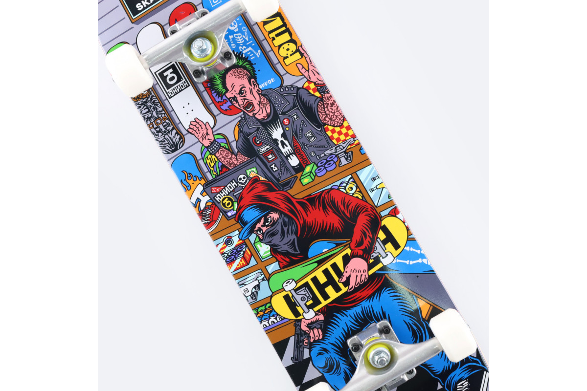 Скейт ROB THE SHOP, Medium, 54mm/85BH Подвески 139, ABEC 7